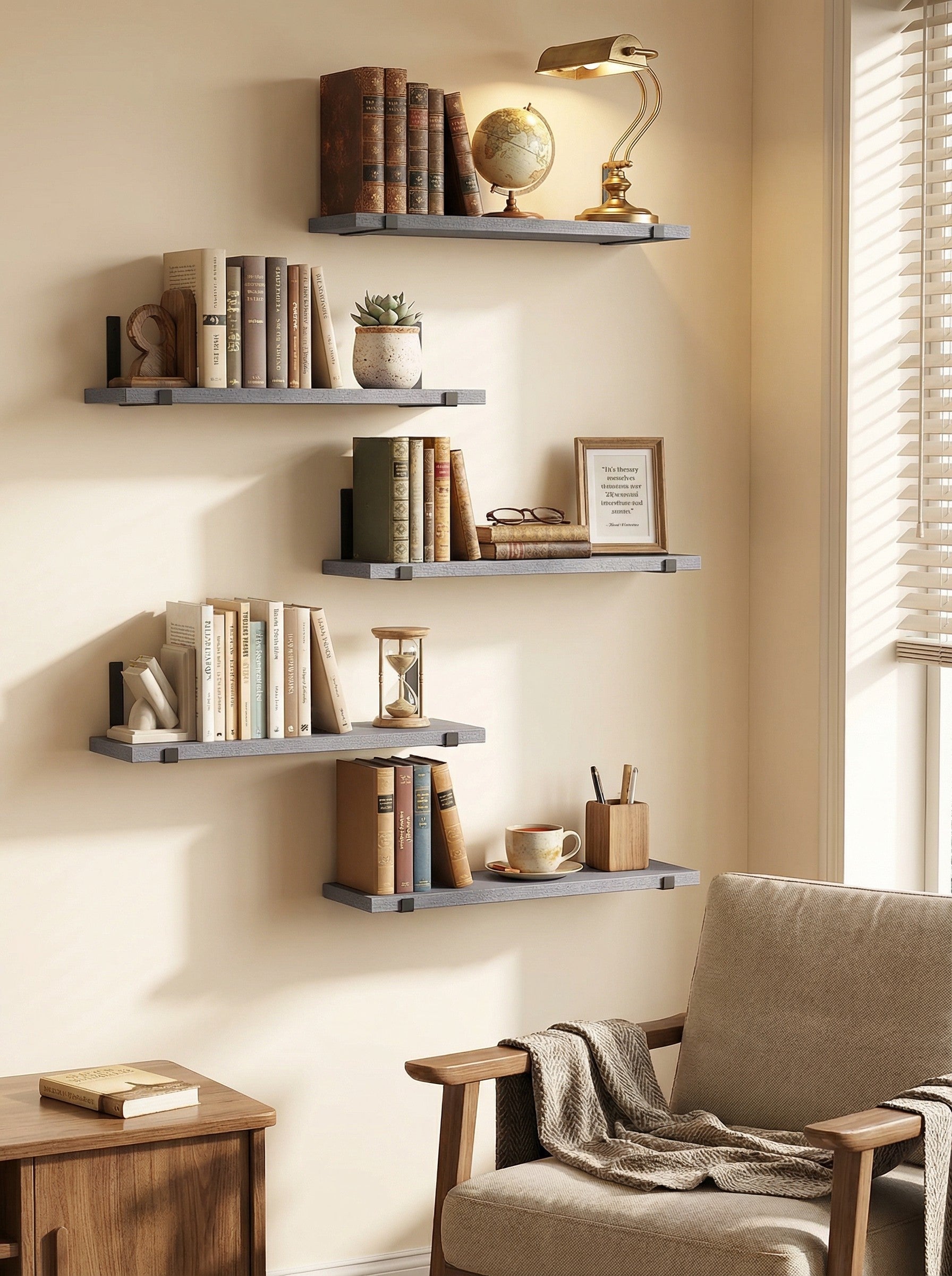 Rustic Floating Shelves