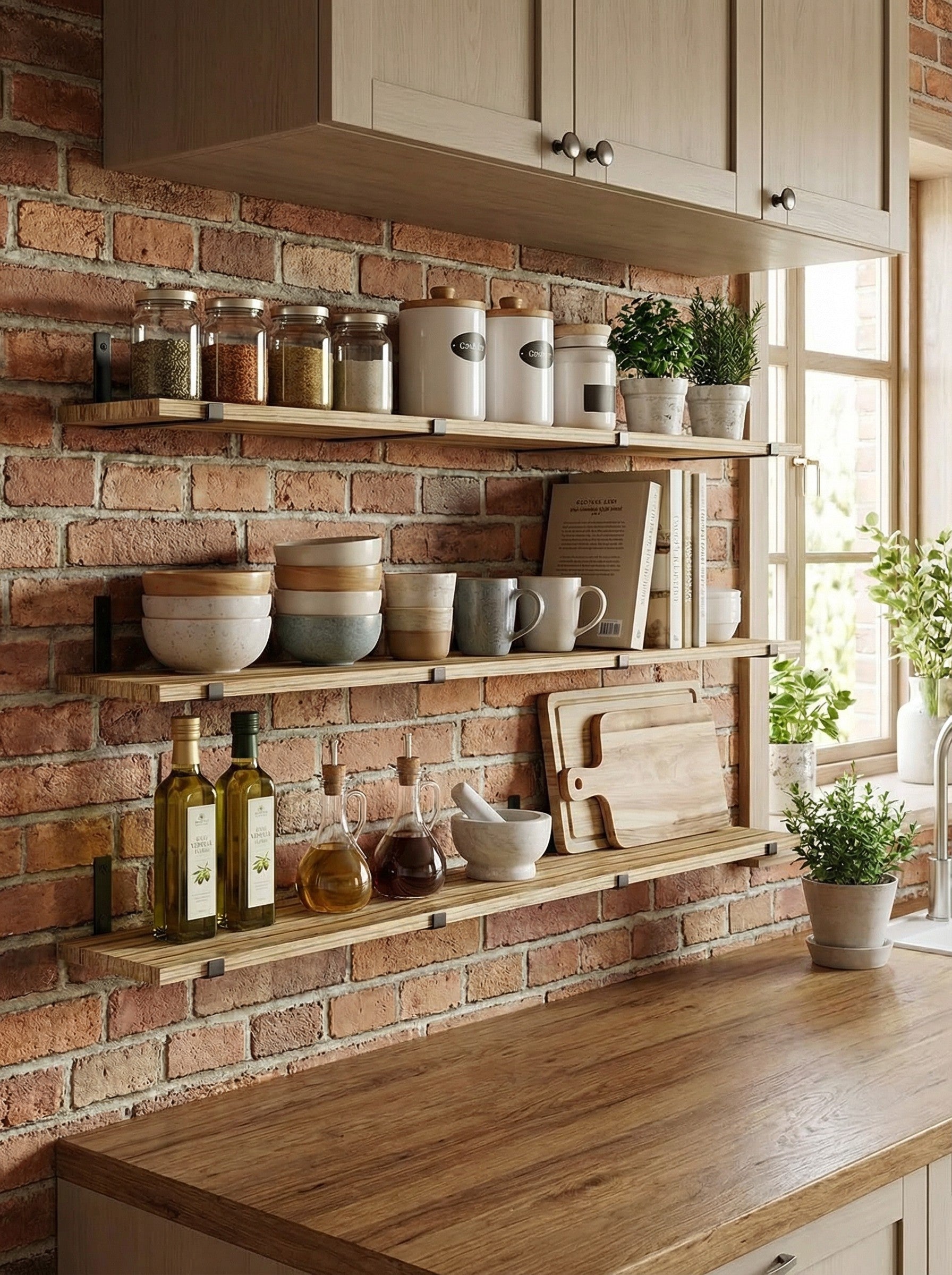 Rustic Floating Shelves