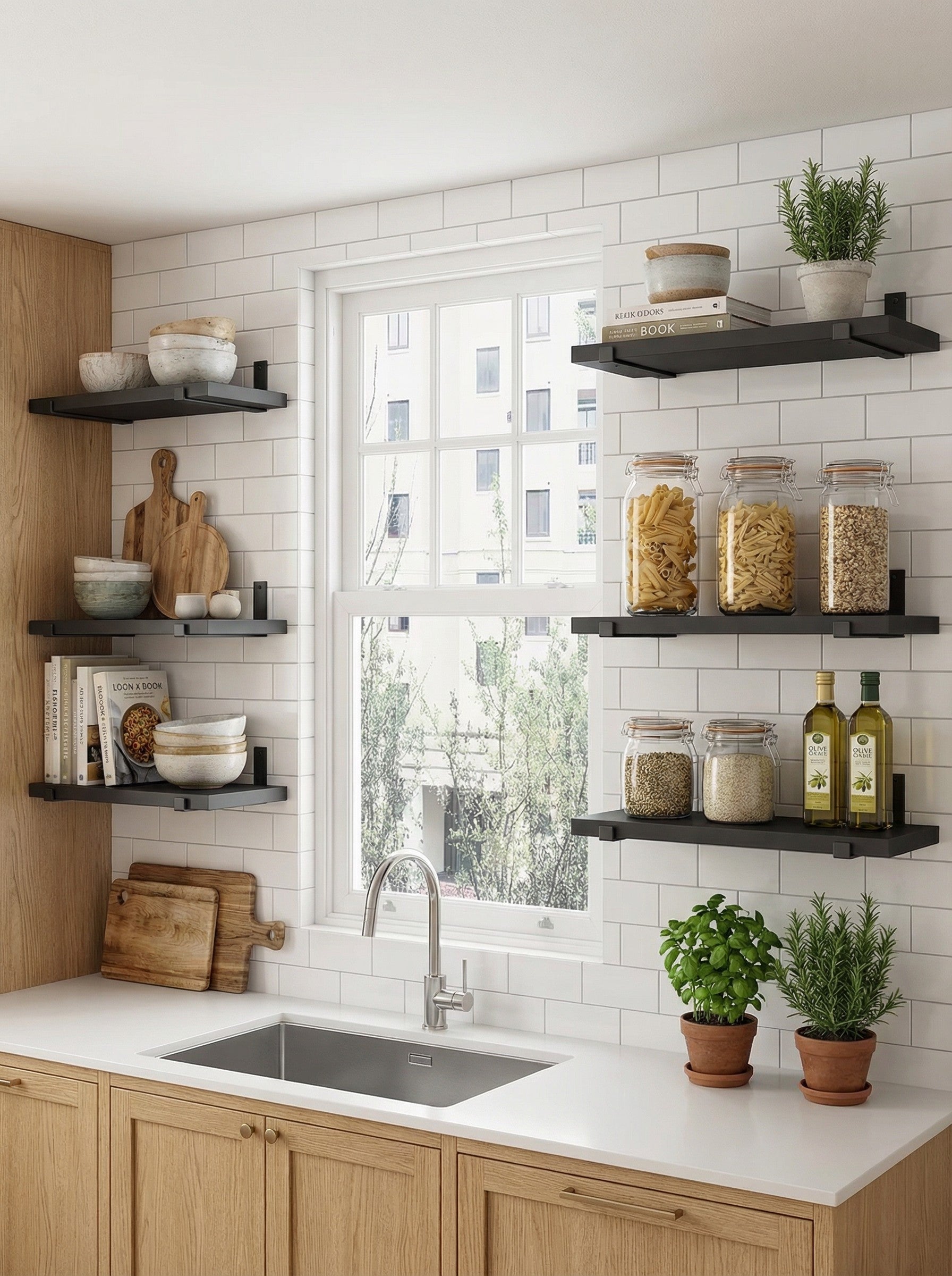 Rustic Floating Shelves