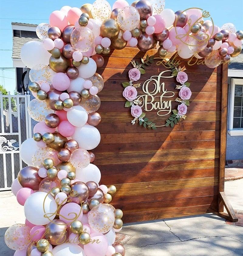Pink & White Balloon Arch Kit