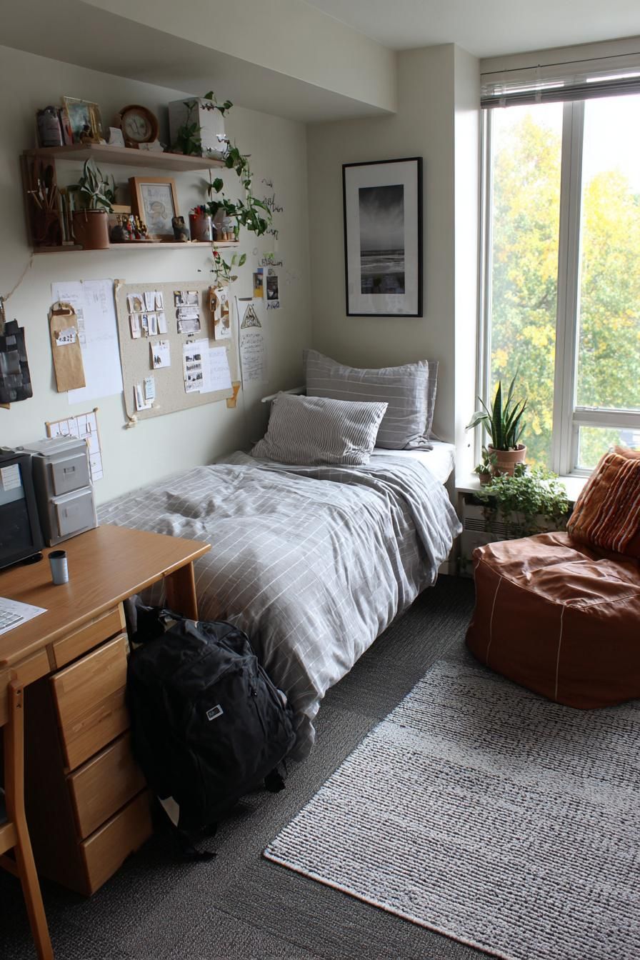 Bright, natural dorm inspiration