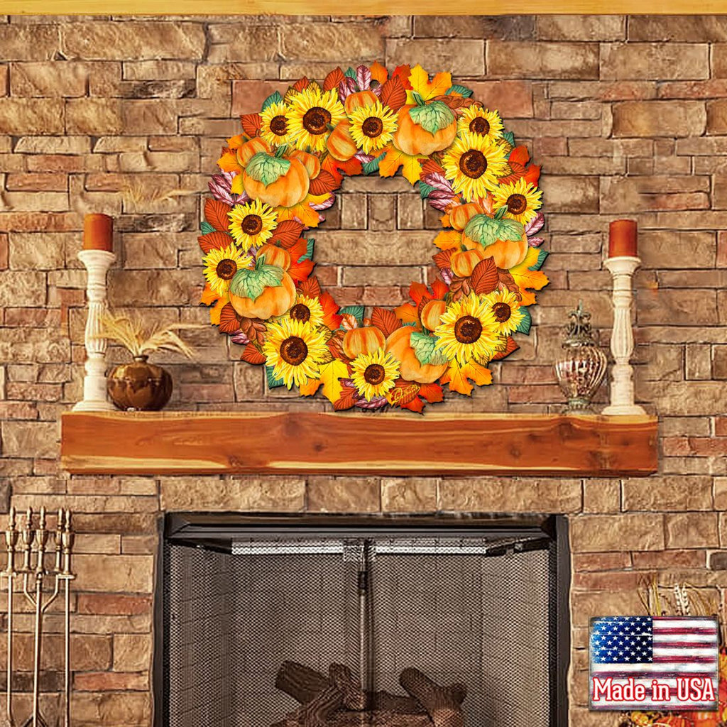 Fall Holiday Door Wreath