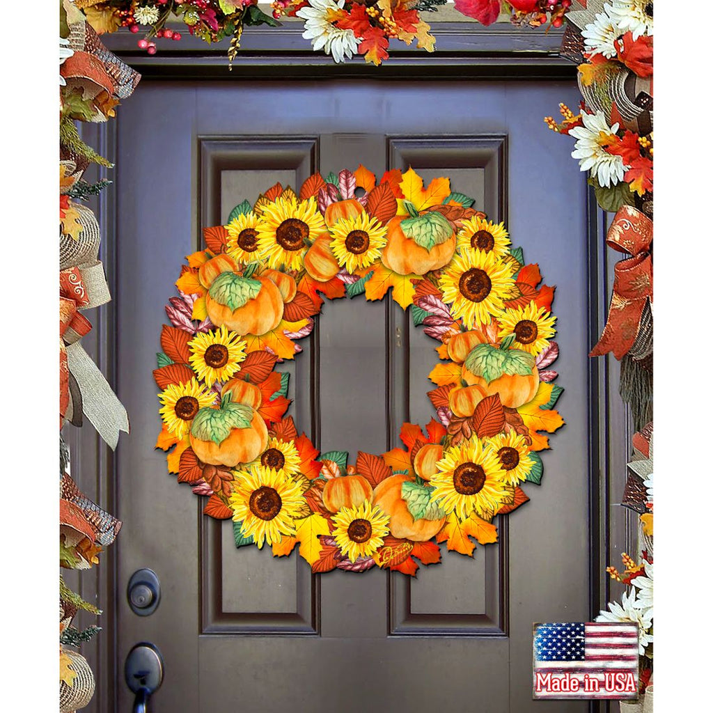 Fall Holiday Door Wreath