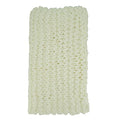Fennco Styles Sevan Collection Chunky Knit Throw Blanket 50" W X 60" L – Ivory Cozy Blanket for Couch, Bedroom, Living Room and Office Décor