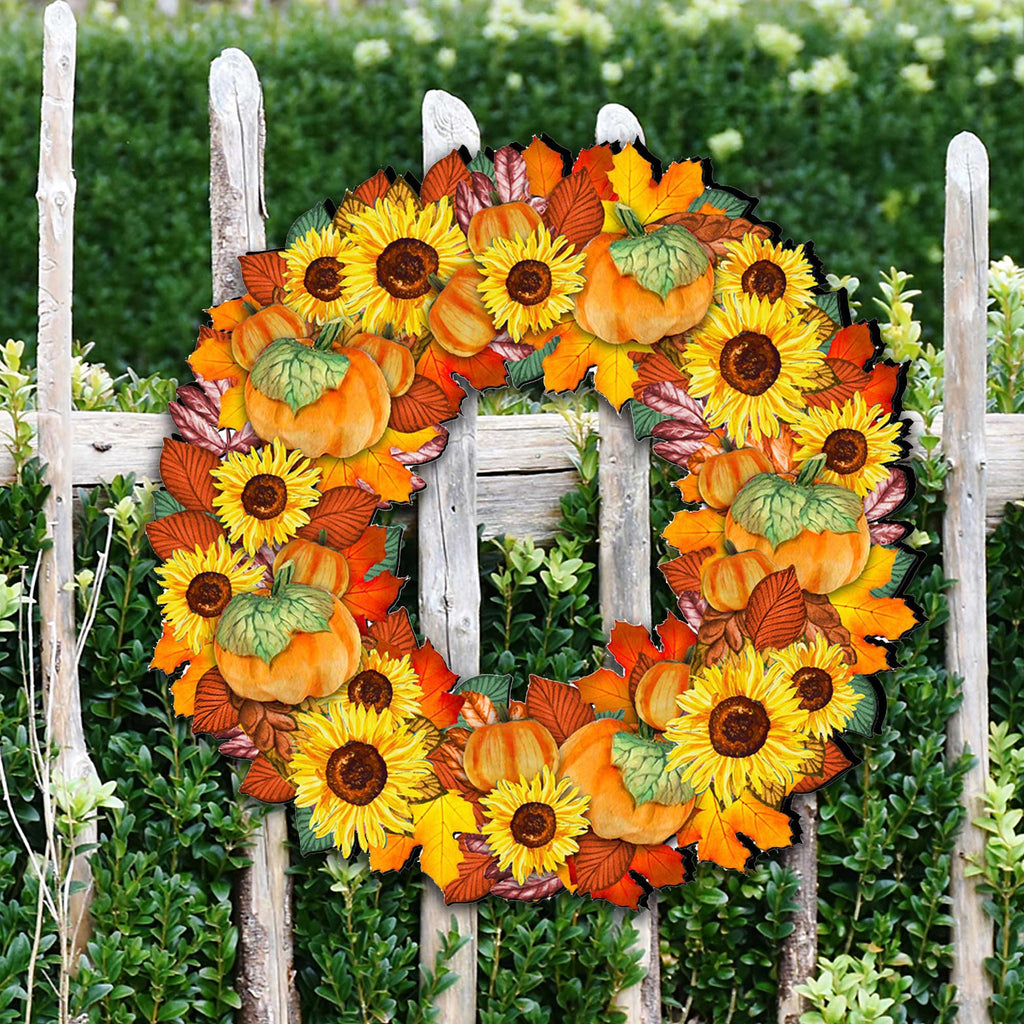 Fall Holiday Door Wreath