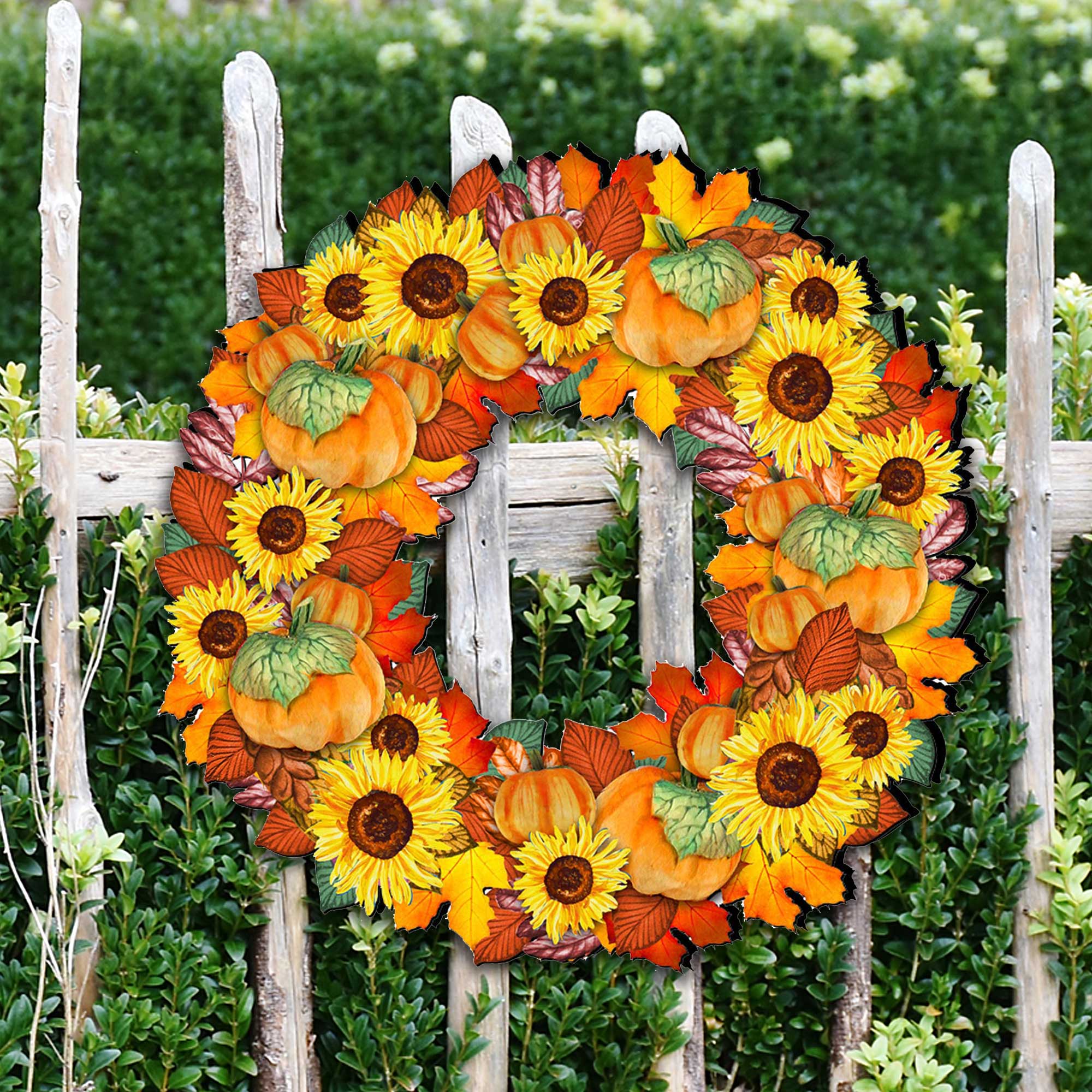 Fall Holiday Door Wreath