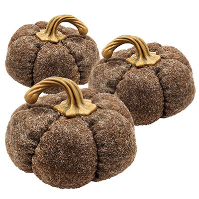 Pumpkin Ornaments, Set of 3