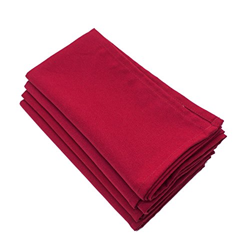 Red Dinner Napkins, Set of 4