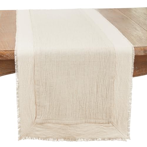 Natural Fringe Table Runner