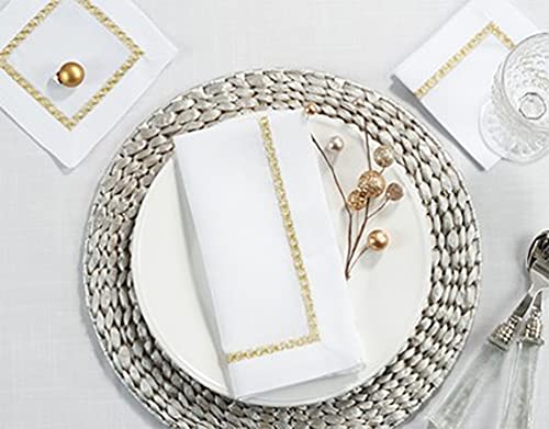 Metallic Border Napkins