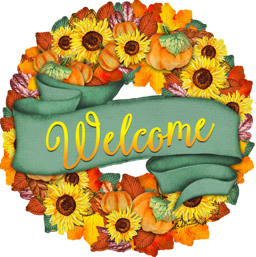 Floral Fall Door Wreath