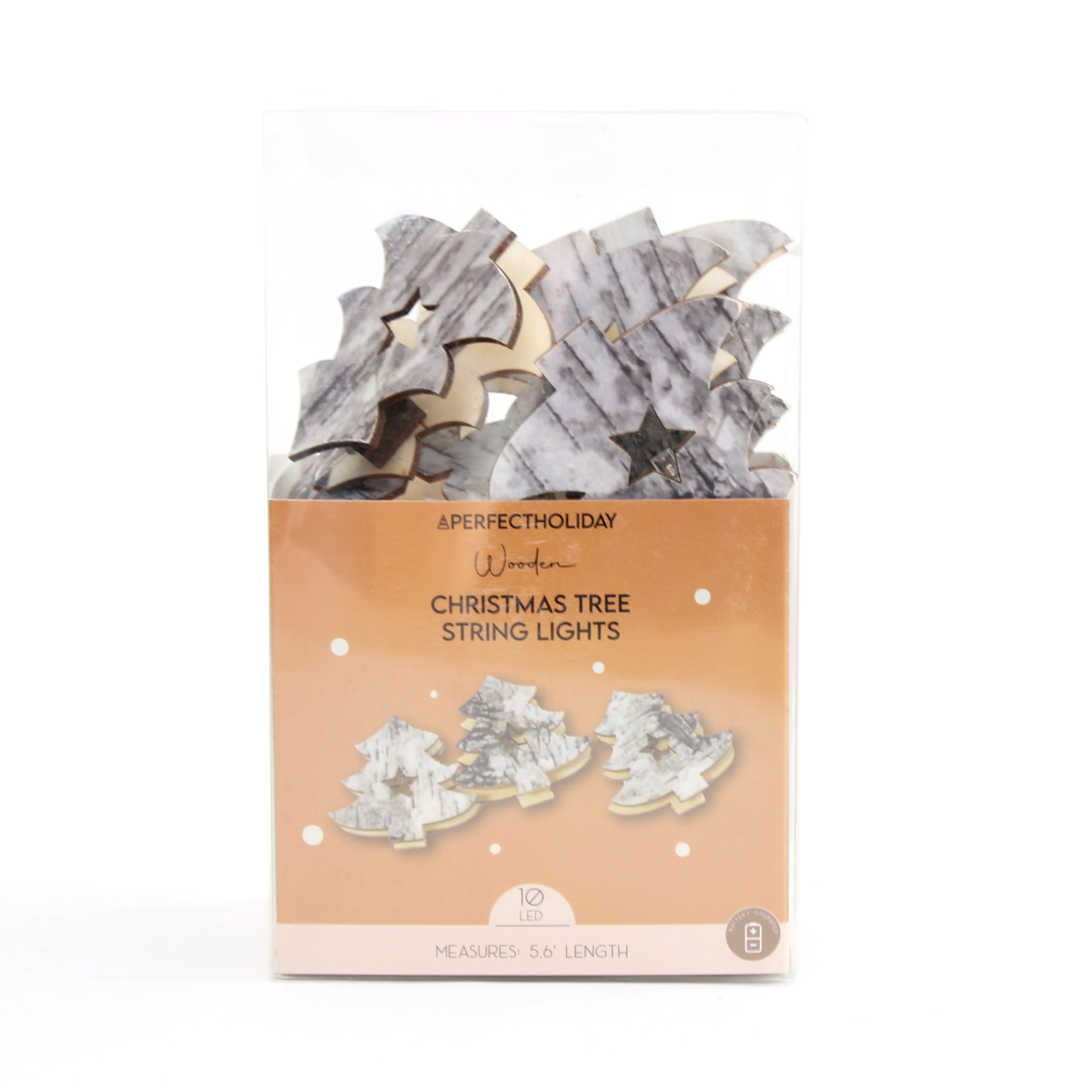 Wooden Tree String Lights, Warm White