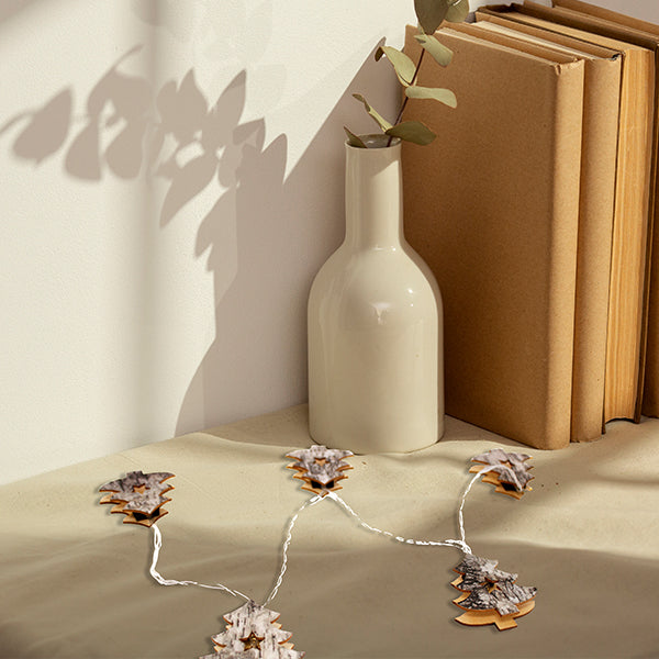 Wooden Tree String Lights, Warm White