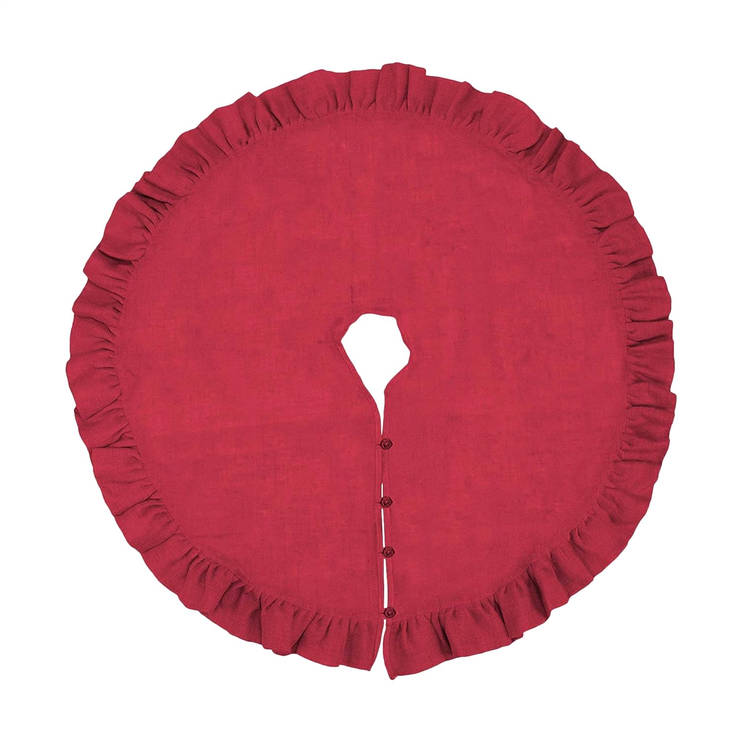 Natural Ruffled Jute Tree Skirt
