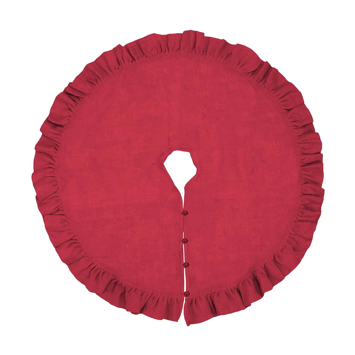 Natural Ruffled Jute Tree Skirt