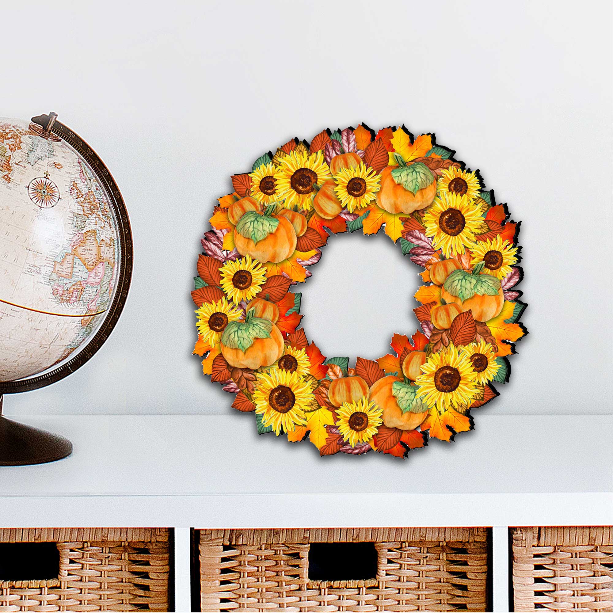 Fall Holiday Door Wreath