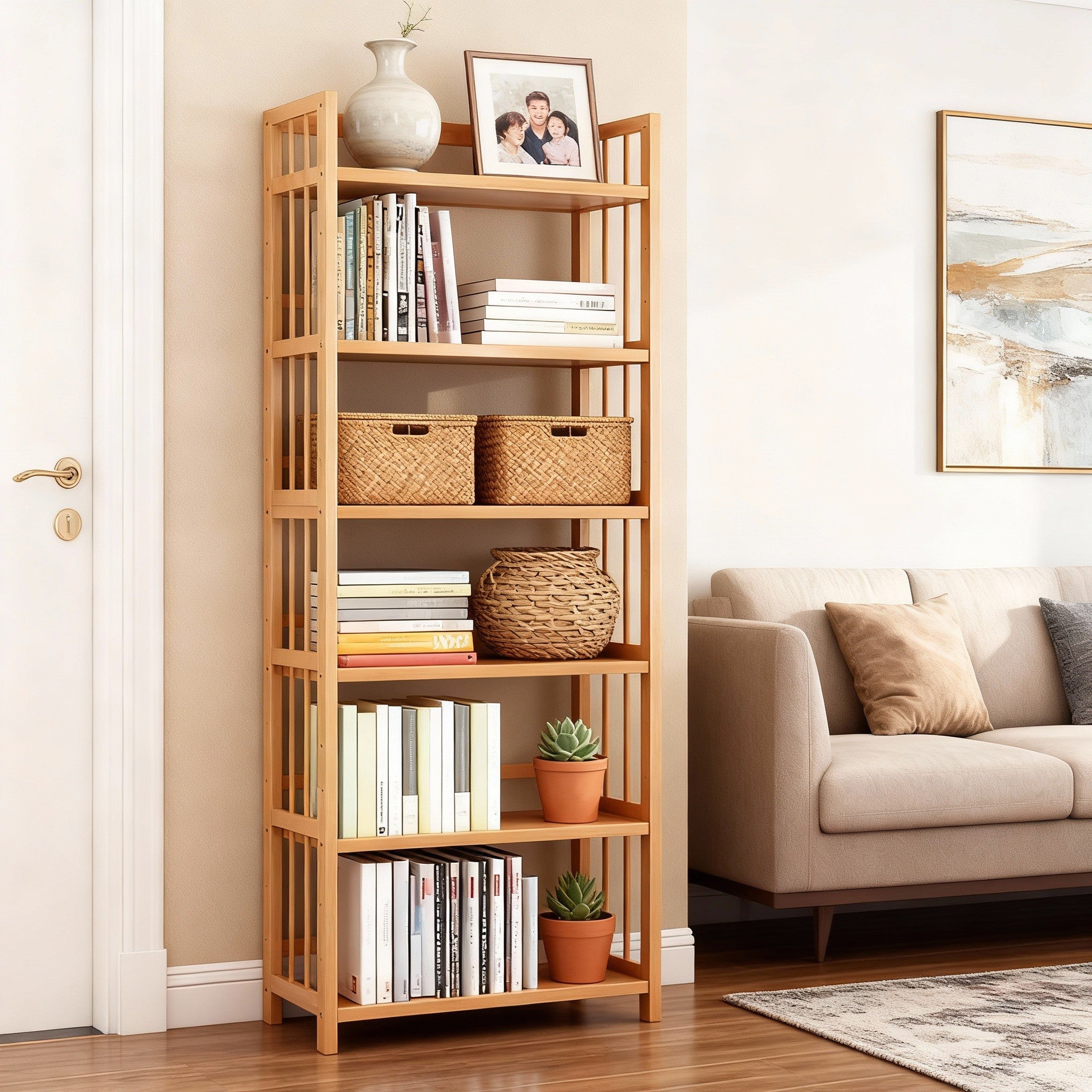 Bamboo Bookshelf