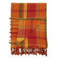 Terracotta Plaid Throw