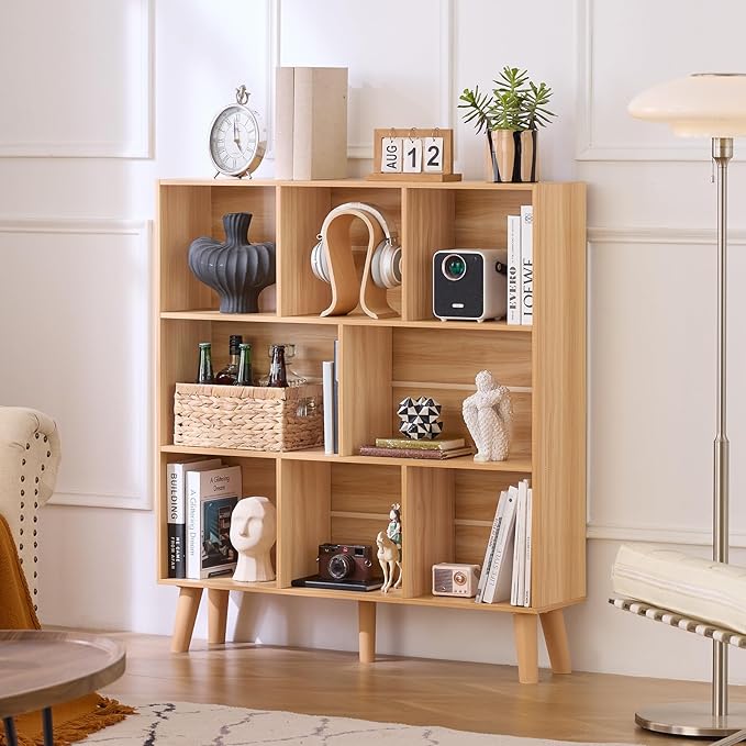 Natural 8-Cube Bookcase