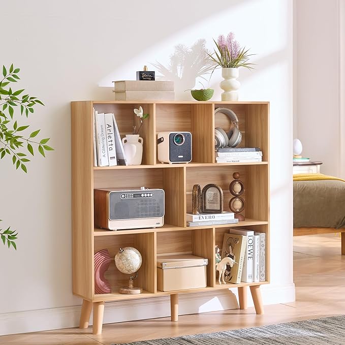 Natural 8-Cube Bookcase