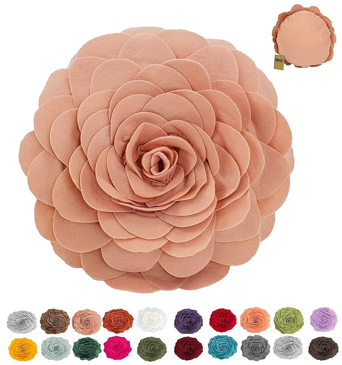 Flower Pillow, 16 in.
