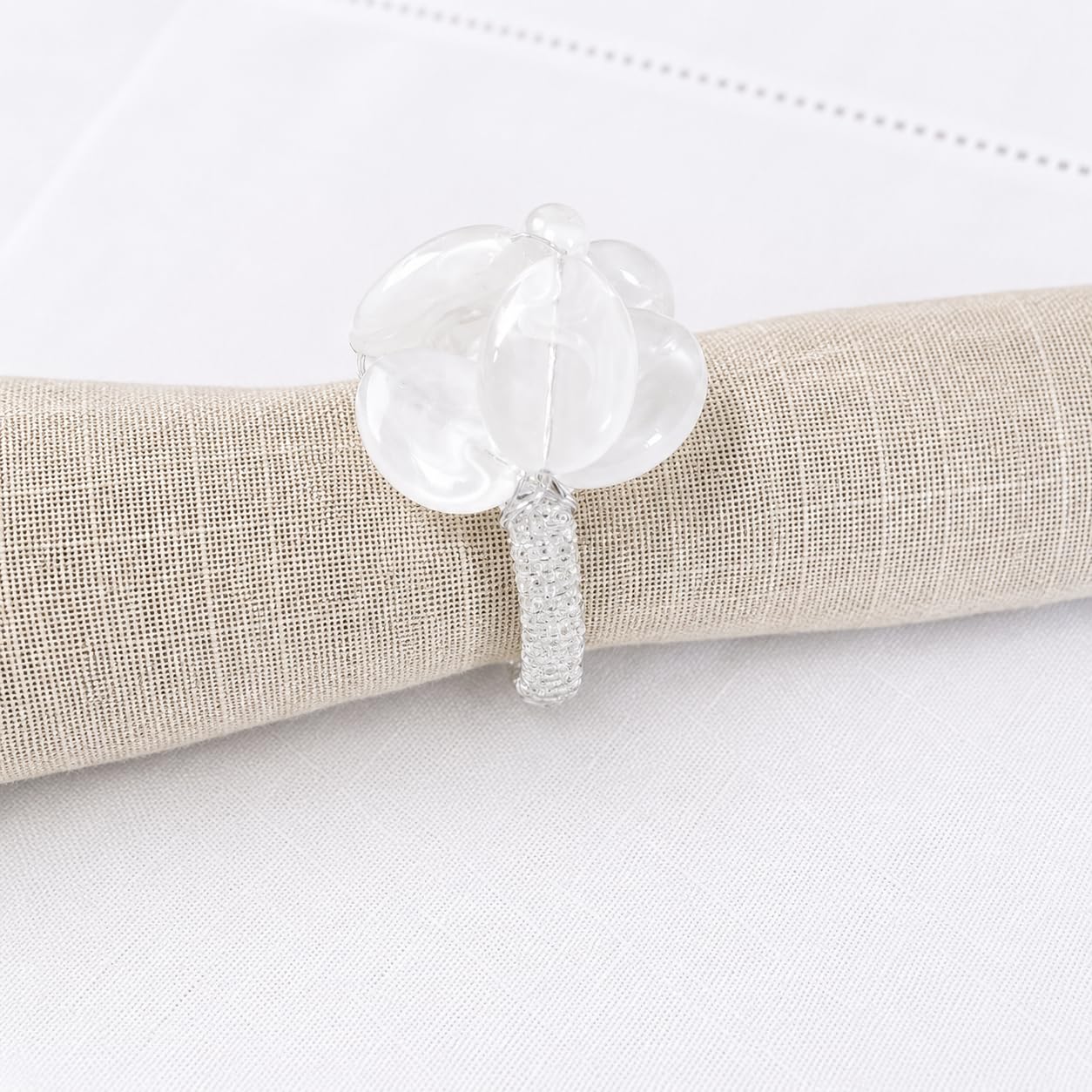 Brown Beaded Napkin Rings