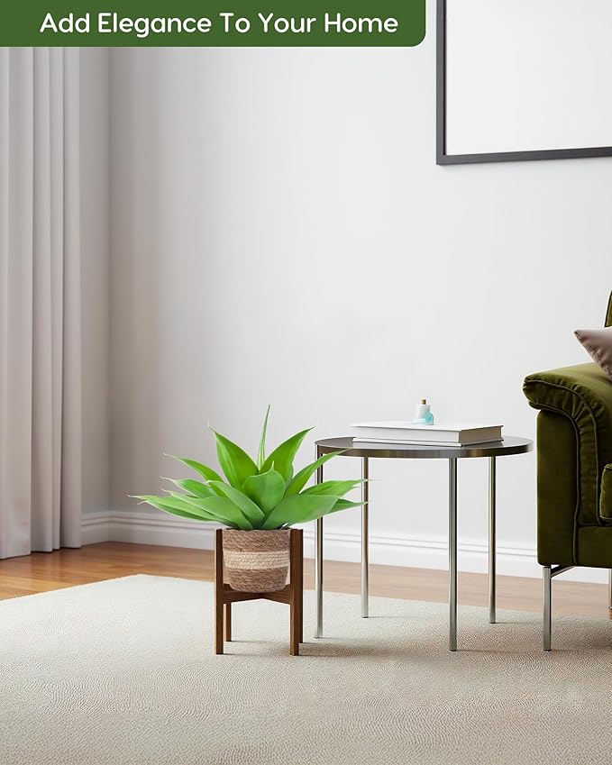 Rattan Pot Agave · 16 in