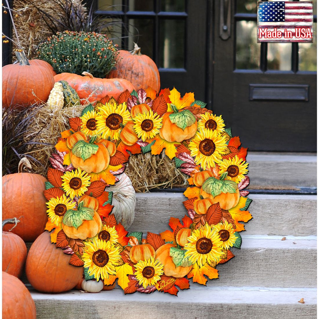 Fall Holiday Door Wreath
