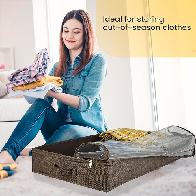 Brown Under-Bed Storage Set