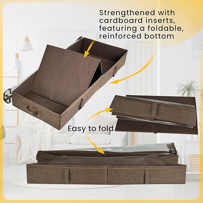 Brown Under-Bed Storage Set