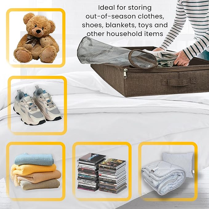 Brown Under-Bed Storage Set
