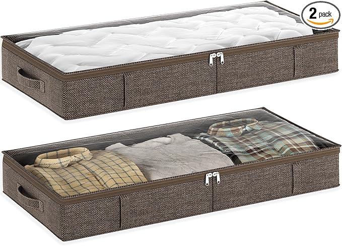 Brown Under-Bed Storage Set