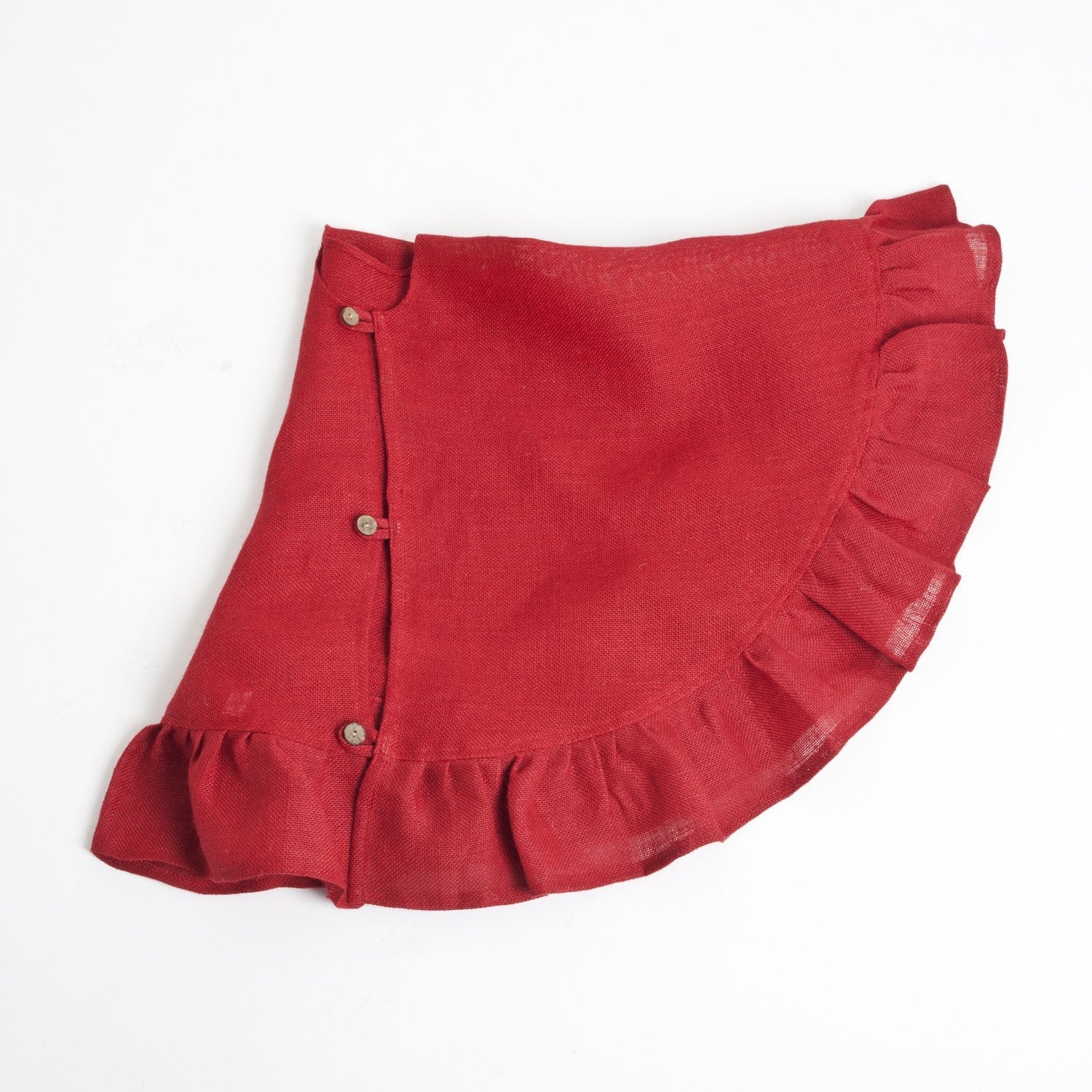 Natural Ruffled Jute Tree Skirt