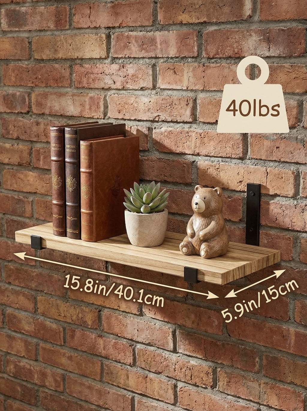 Rustic Floating Shelves