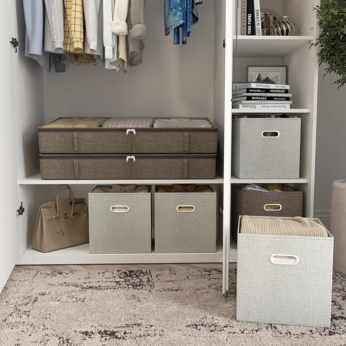Brown Under-Bed Storage Set