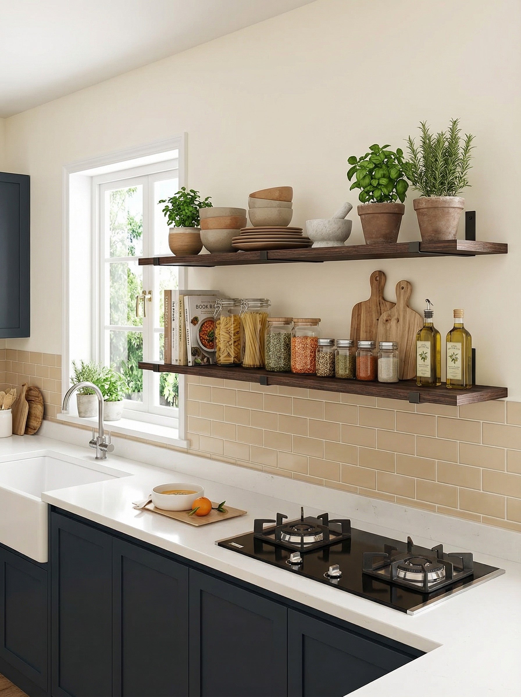 Rustic Floating Shelves