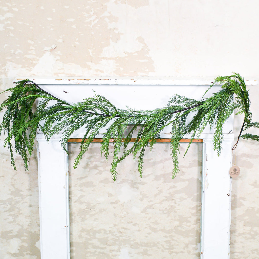 Faux Cedar Garland, 6 ft.