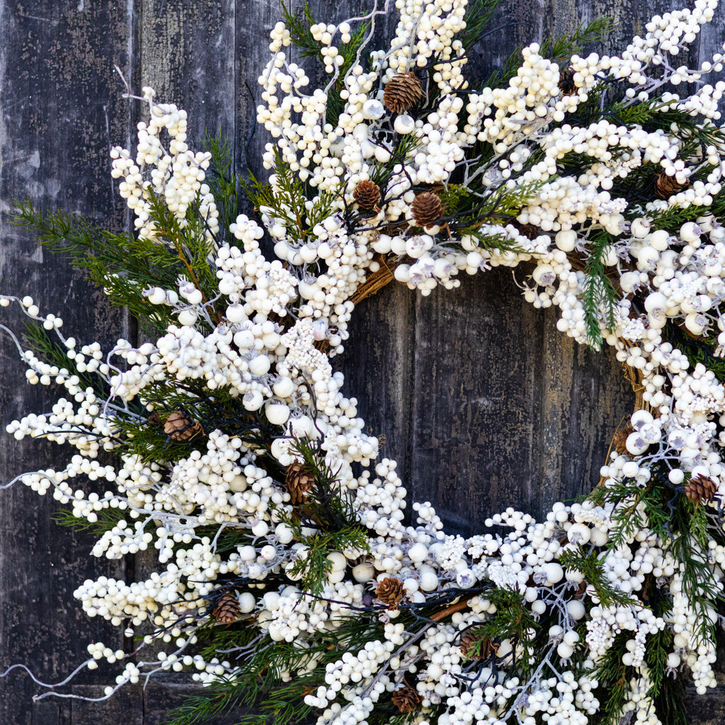White Berry & Pine Wreath