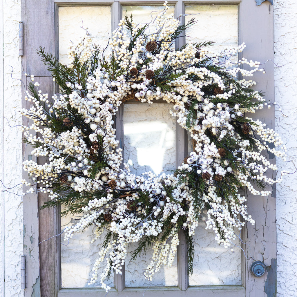 White Berry & Pine Wreath