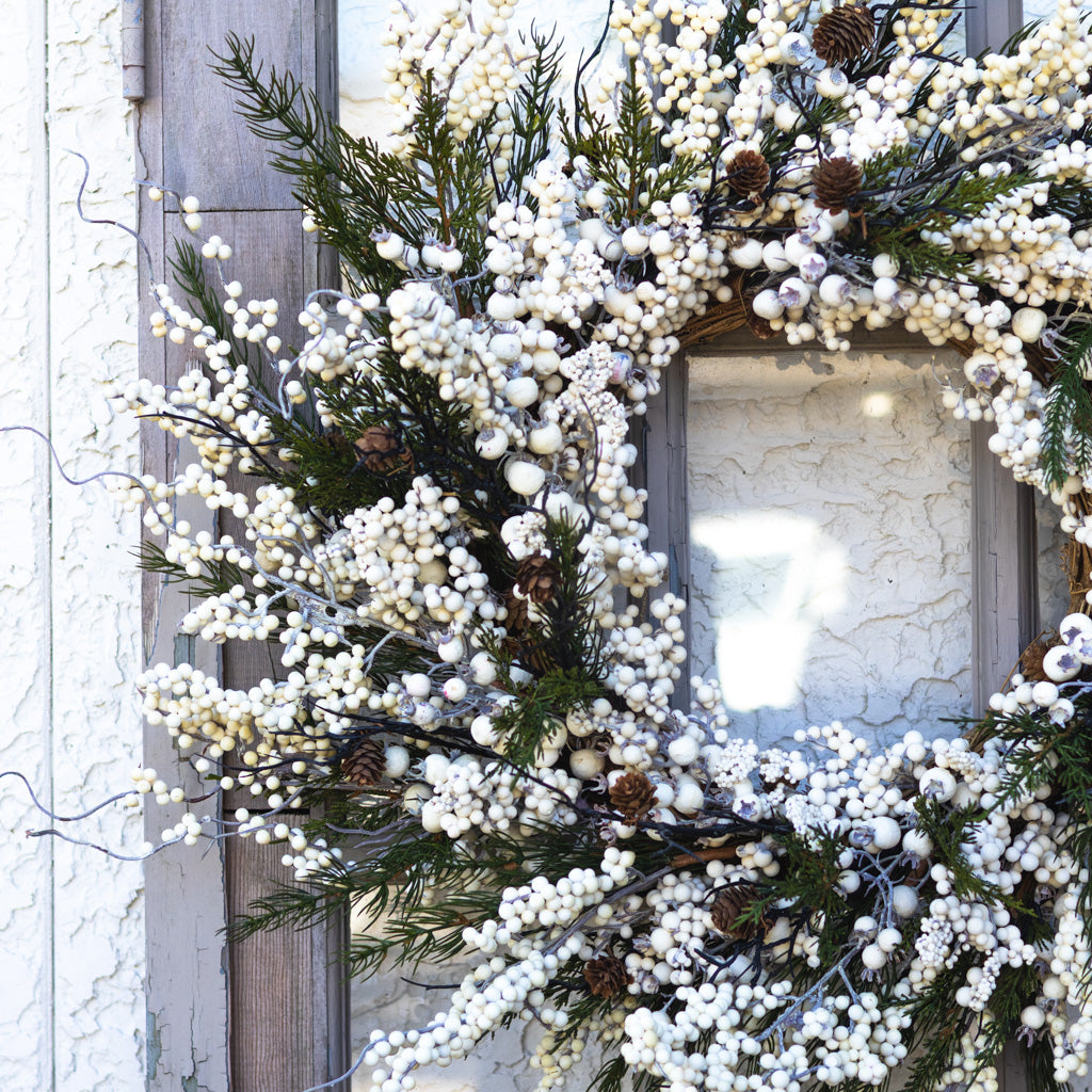White Berry & Pine Wreath