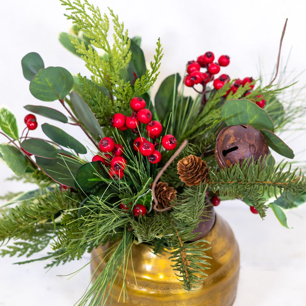 Jingle Bell Petite Faux Bouquet