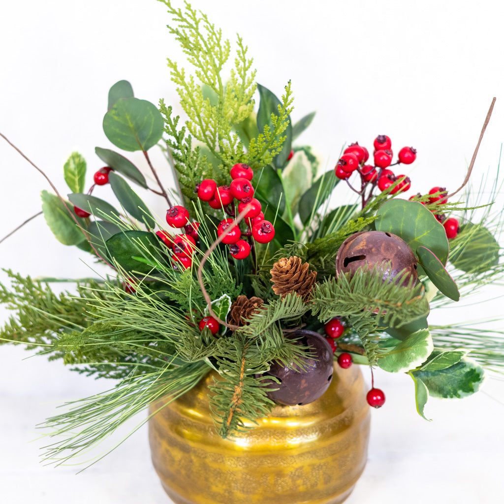 Jingle Bell Petite Faux Bouquet