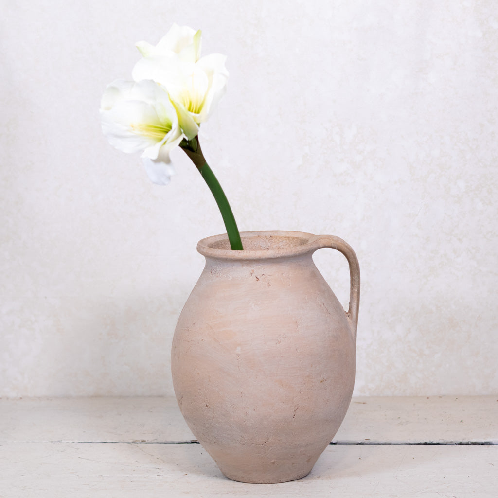 Faux White Amaryllis Stem