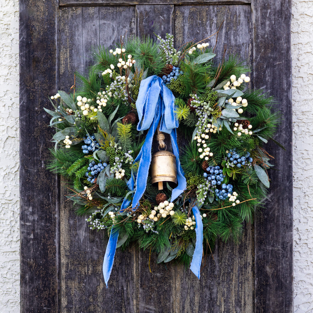 Blue Bell Faux Wreath
