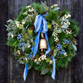 Blue Bell Faux Wreath