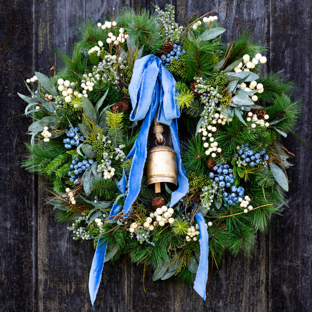Blue Bell Faux Wreath