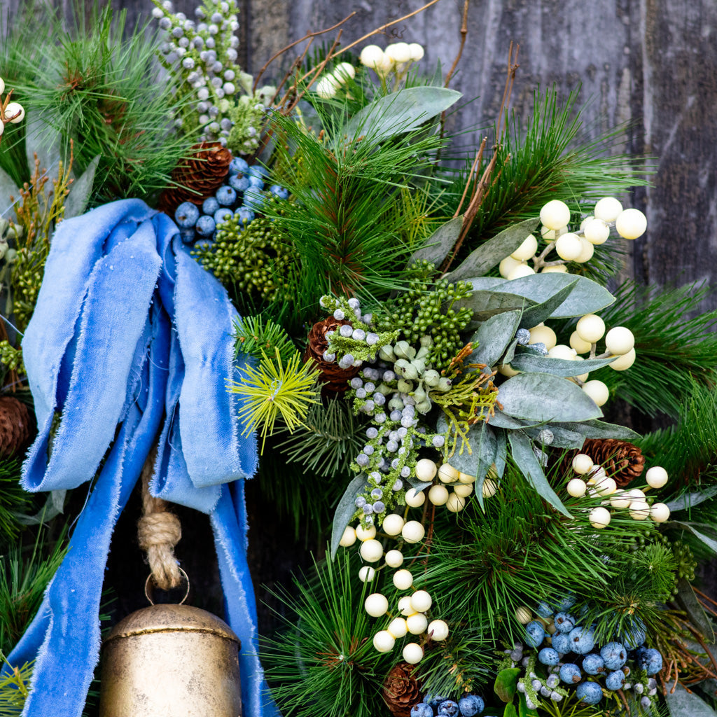 Blue Bell Faux Wreath