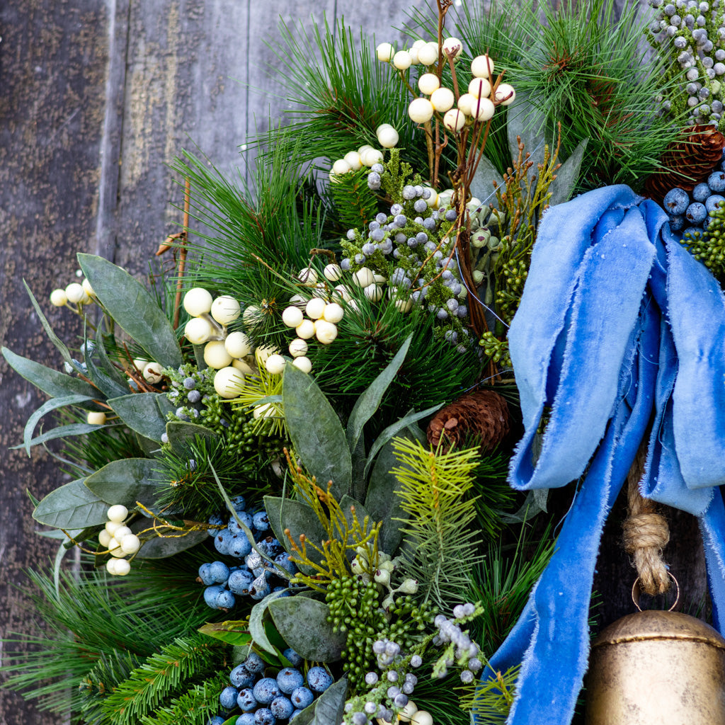 Blue Bell Faux Wreath