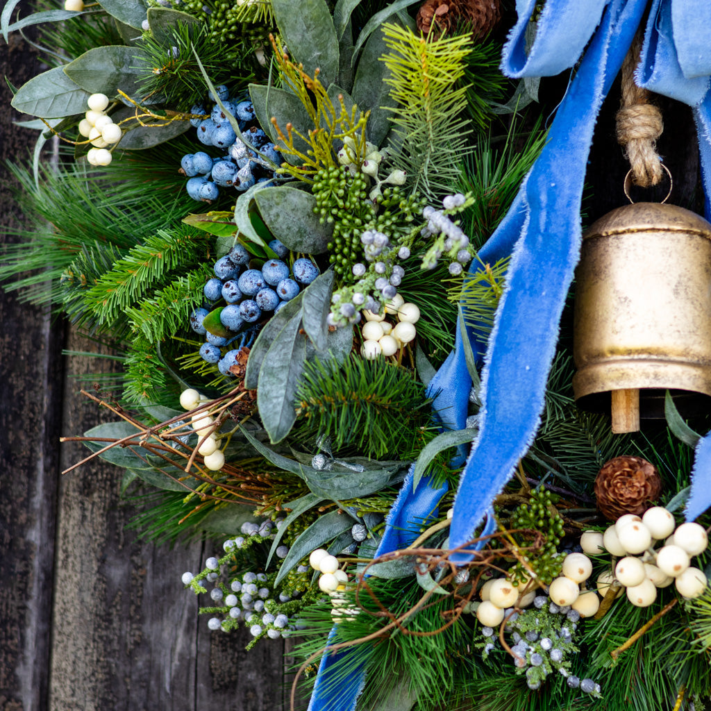 Blue Bell Faux Wreath