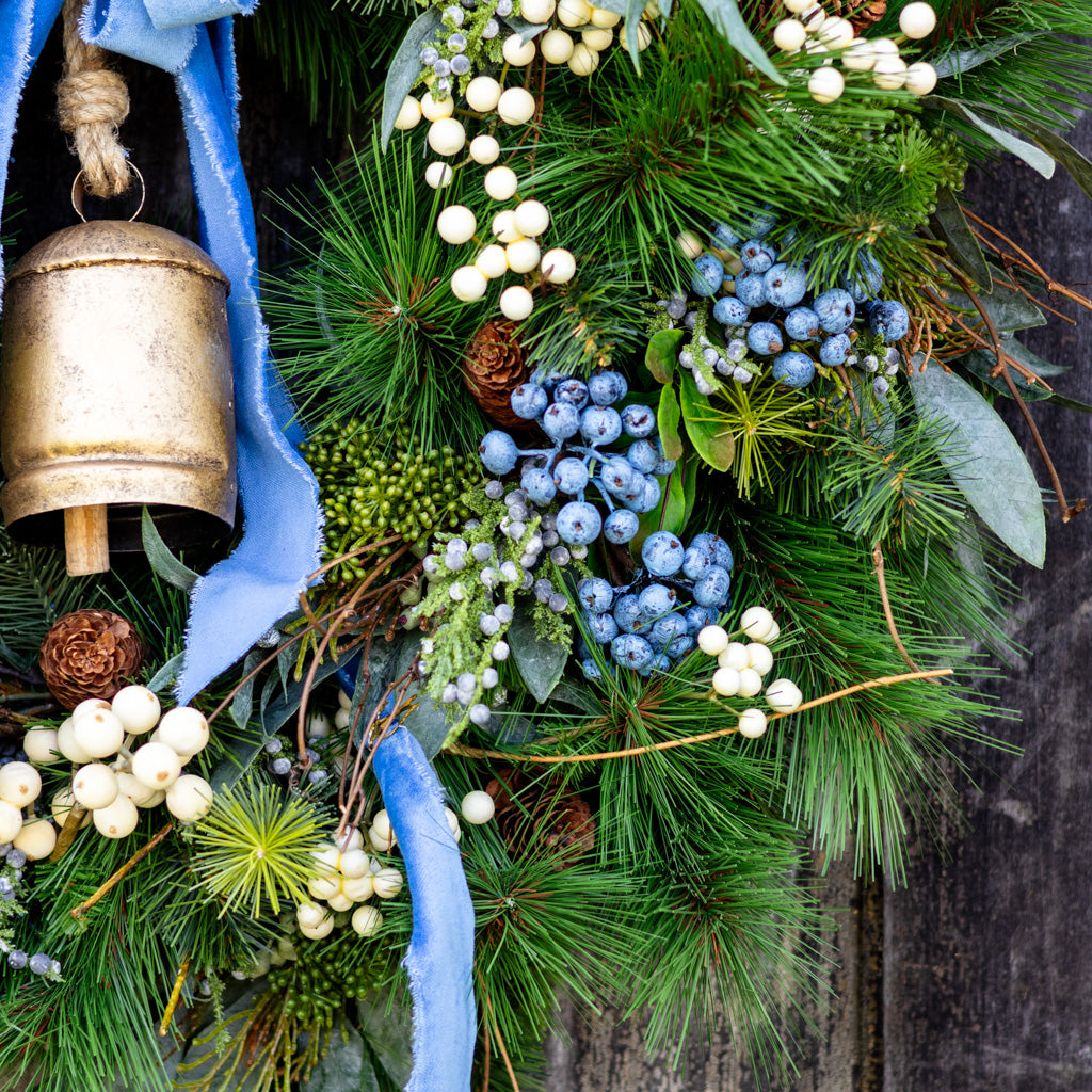 Blue Bell Faux Wreath